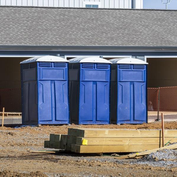 Heavy-duty construction site porta potty in Phoenix, Arizona